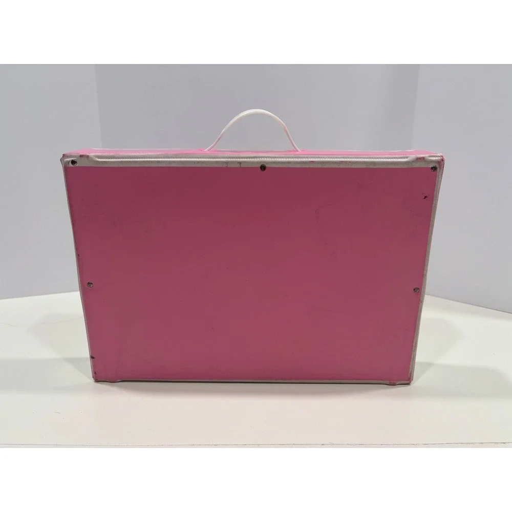 Vintage 1967 Mattel Liddle Kiddles Collector Case Pink Vinyl Carrying Doll Case